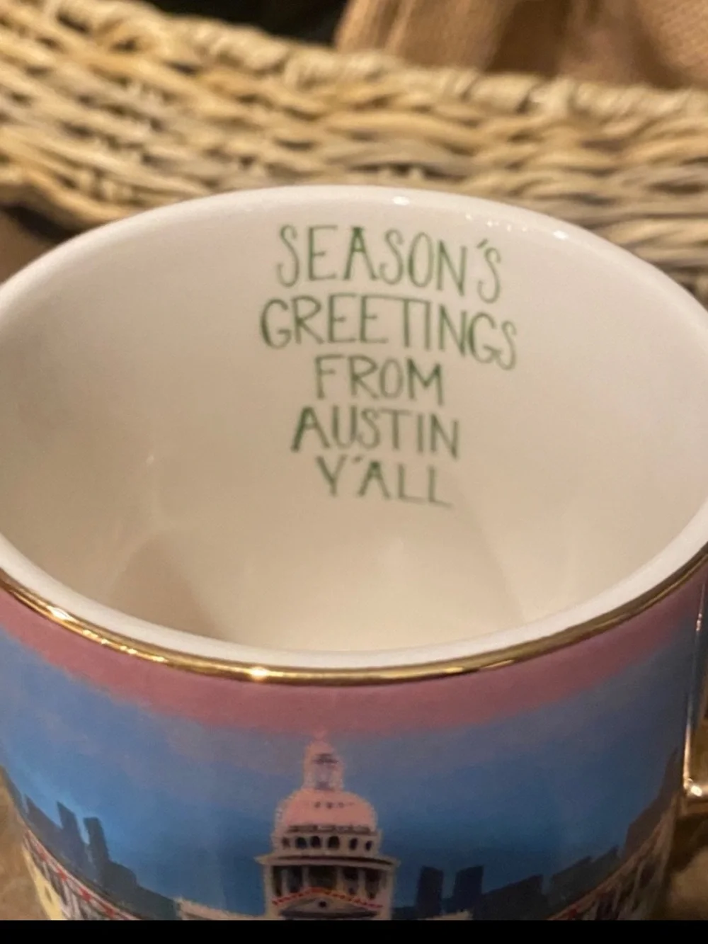 Anthropologie Holiday In The City - Austin Texas Mug 2024 New with Tags